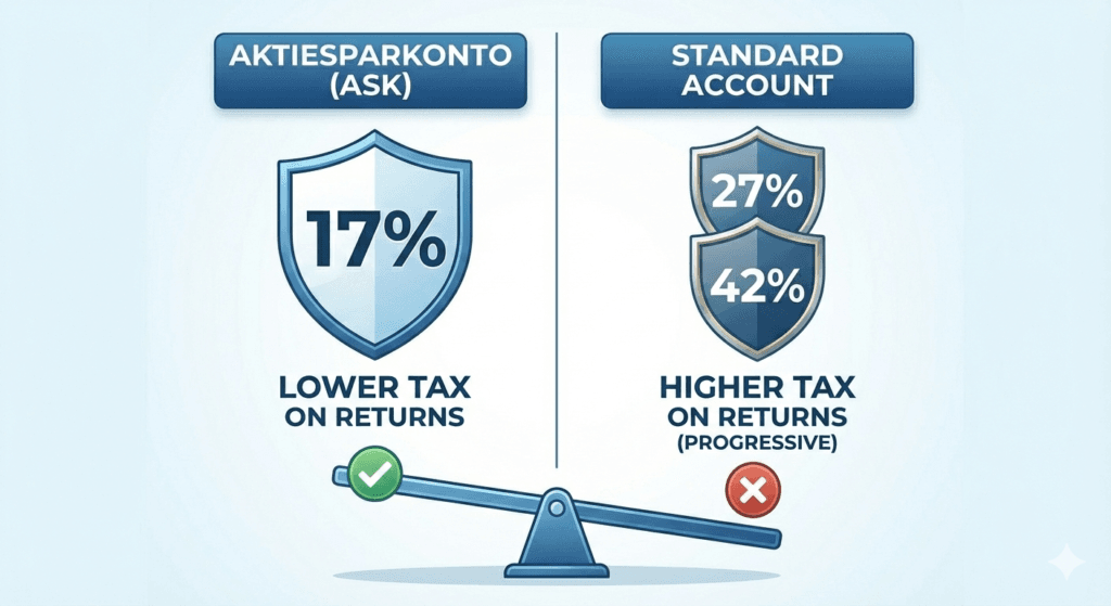 aktiesparekonto tax rates