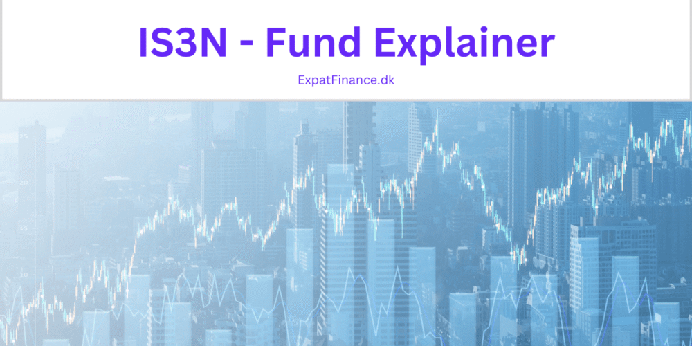 S3N Fund Explainer banner with financial stock market chart over a city skyline background from ExpatFinance.dk